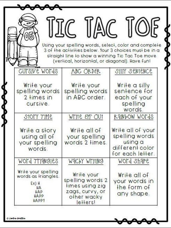 Sight Word Games: Tic-Tac-Toe - Sight Words, Reading, Writing, Spelling &  Worksheets