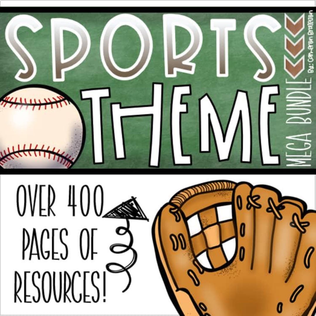 Sports Teamwork Theme Classroom Decorations and Management Mega Bundle ...