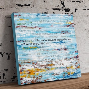 Christian Wall Art by Stan Beacham • Premium Canvas Abstract Wall Art • Christian Home Decor • Bible Verse Art Christian Gifts