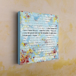 Scripture Wall Art by Stan Beacham • Premium Canvas Wall Art • Modern Christian Art • Bible Artwork Christian Gifts • Colorful Wall Art