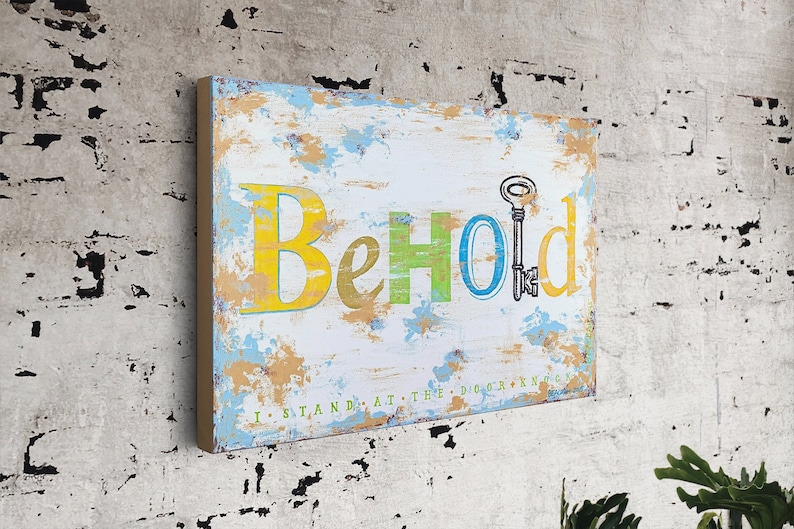 Biblical Wall Art by Stan Beacham • Canvas Christian Artwork • Oversized Wall Art • Spiritual Gifts • Furniture and Decor Christian Merch Active