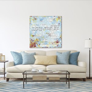 Scripture Wall Art by Stan Beacham • Premium Canvas Wall Art • Modern Christian Art • Bible Artwork Christian Gifts • Colorful Wall Art