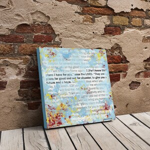 Scripture Wall Art by Stan Beacham • Premium Canvas Wall Art • Modern Christian Art • Bible Artwork Christian Gifts • Colorful Wall Art