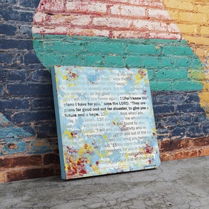 Scripture Wall Art by Stan Beacham • Premium Canvas Wall Art • Modern Christian Art • Bible Artwork Christian Gifts • Colorful Wall Art