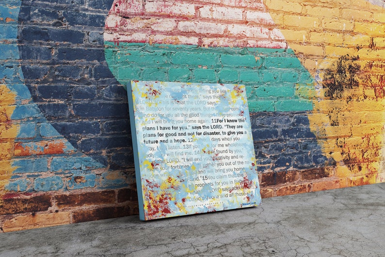 Scripture Wall Art by Stan Beacham • Premium Canvas Wall Art • Modern Christian Art • Bible Artwork Christian Gifts • Colorful Wall Art