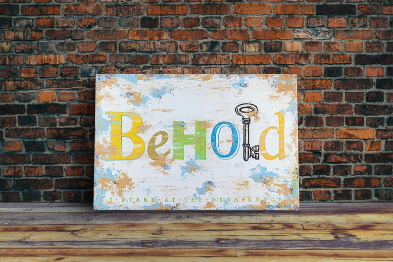 Biblical Wall Art by Stan Beacham • Canvas Christian Artwork • Oversized Wall Art • Spiritual Gifts • Furniture and Decor Christian Merch Active