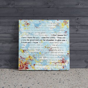 Scripture Wall Art by Stan Beacham • Premium Canvas Wall Art • Modern Christian Art • Bible Artwork Christian Gifts • Colorful Wall Art