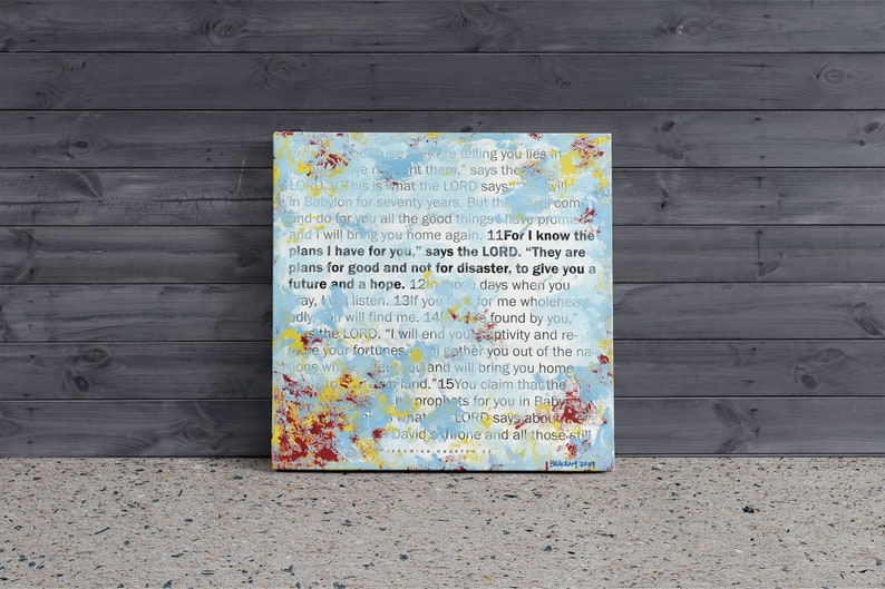 Scripture Wall Art by Stan Beacham • Premium Canvas Wall Art • Modern Christian Art • Bible Artwork Christian Gifts • Colorful Wall Art