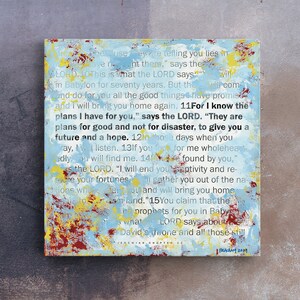 Scripture Wall Art by Stan Beacham • Premium Canvas Wall Art • Modern Christian Art • Bible Artwork Christian Gifts • Colorful Wall Art
