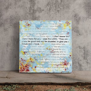 Scripture Wall Art by Stan Beacham • Premium Canvas Wall Art • Modern Christian Art • Bible Artwork Christian Gifts • Colorful Wall Art