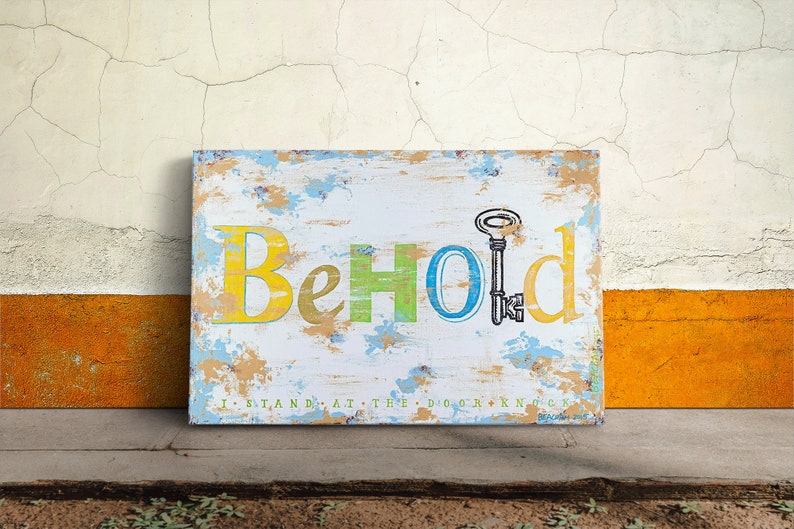 Biblical Wall Art by Stan Beacham • Canvas Christian Artwork • Oversized Wall Art • Spiritual Gifts • Furniture and Decor Christian Merch Active