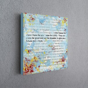 Scripture Wall Art by Stan Beacham • Premium Canvas Wall Art • Modern Christian Art • Bible Artwork Christian Gifts • Colorful Wall Art