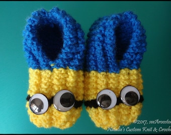 Minion Knit slippers w/FREE DOMESTIC SHIPPING