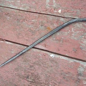 Magic wand. Blacksmith hand forged steel.