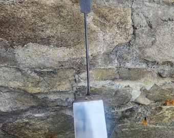 stainless steel grilling spatula. Blacksmith hand made bbq tool