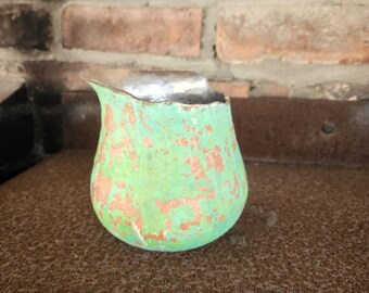 Decoratve Copper Vessel. Blacksmith hand made sculptural vase