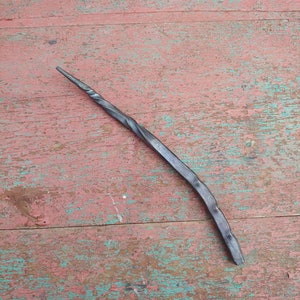 Magic wand. Hand forged steel magic wand. Blacksmith made.