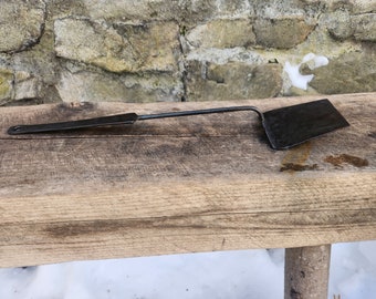 Steel forged burger flipper. Blacksmith hand made carbon steel.spatula