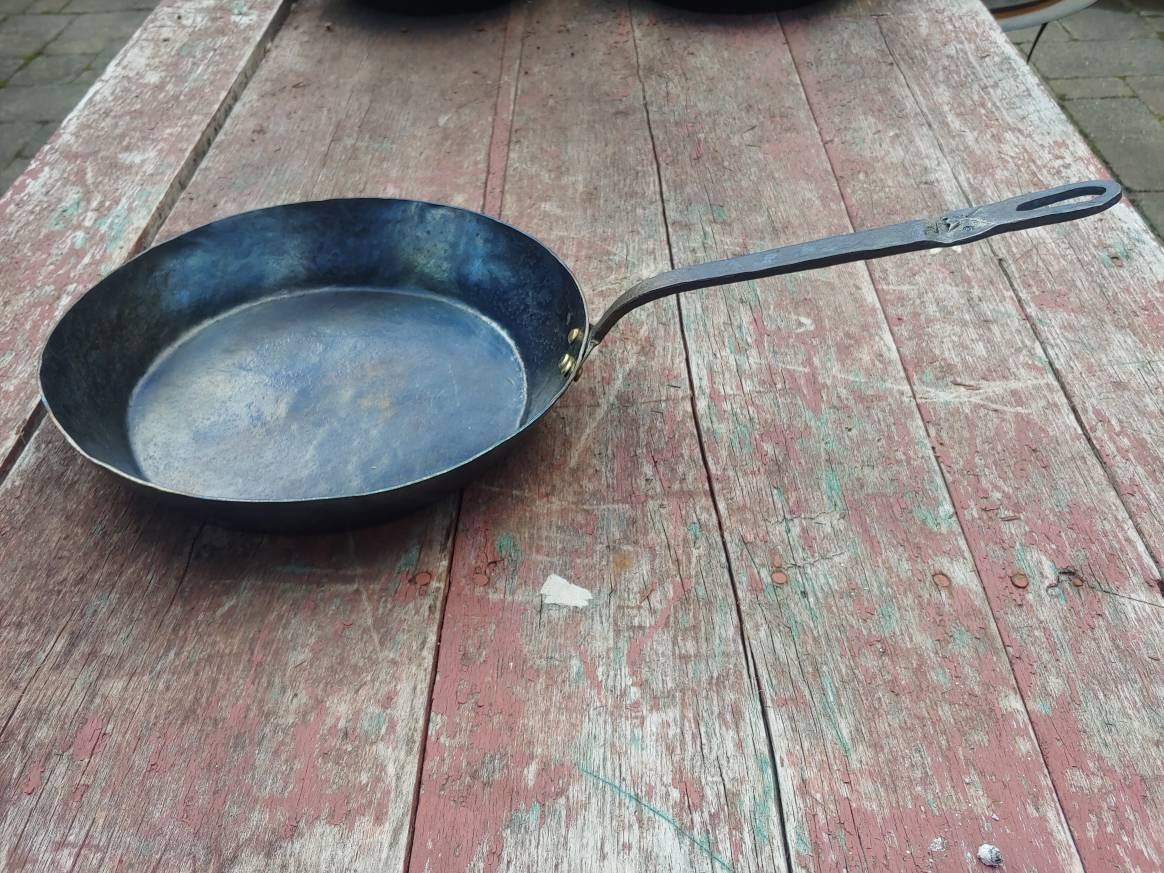 Hand Forged Steel Skillet. 6 Inch Frying Pan. Blacksmith Hand Made. 