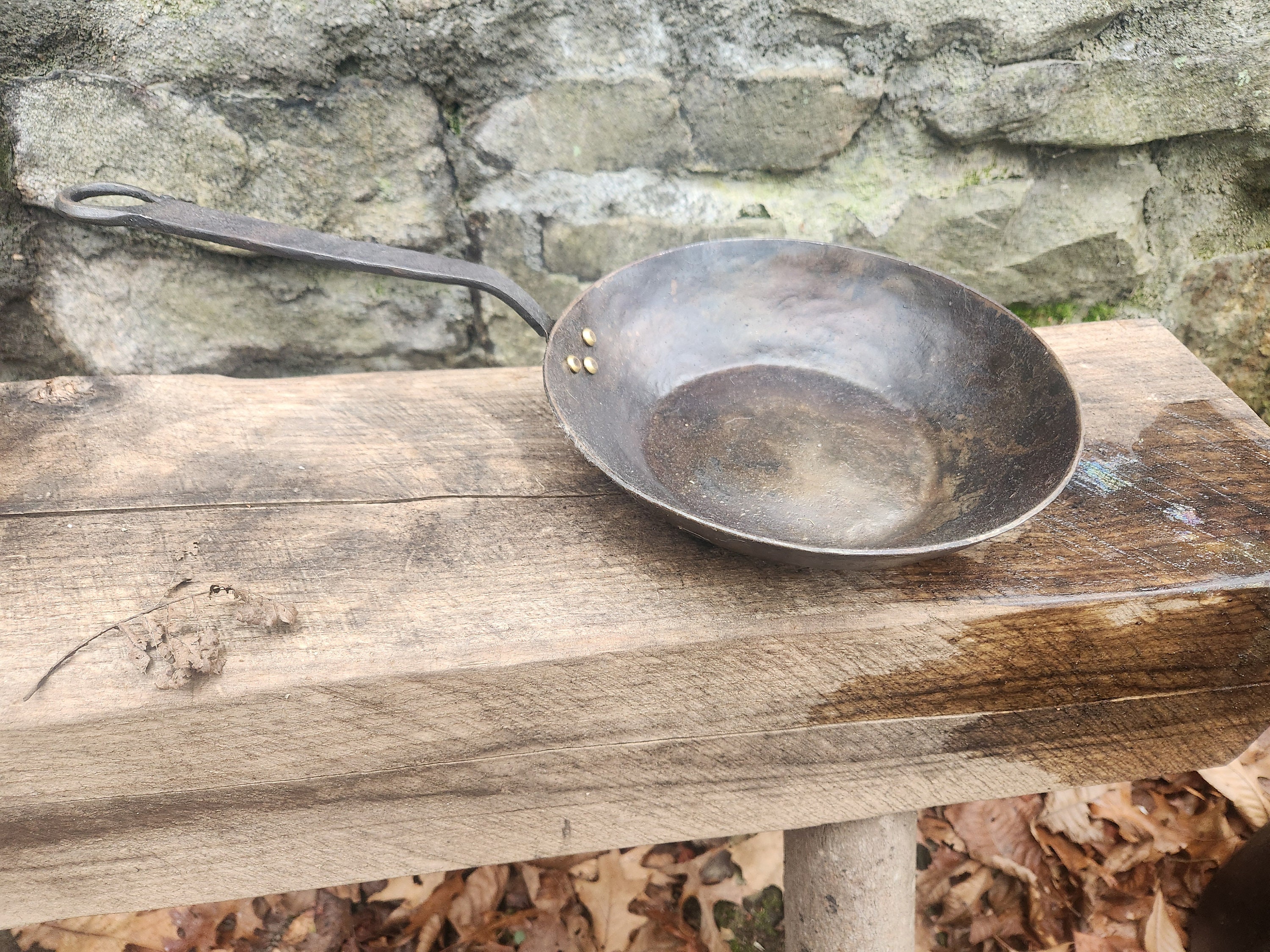 Hand Forged Steel Skillet. 6 Inch Frying Pan. Blacksmith Hand Made
