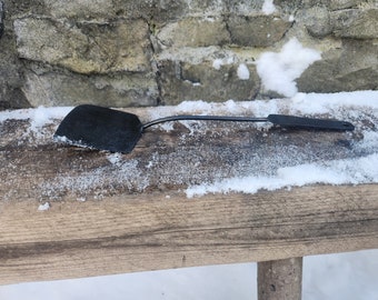 Steel spatula. Blacksmith hand crafted bbq grilling utensil. Burger flipper