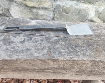 forged spatula. Blacksmith hand made stainless steel grilling tool