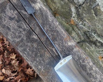 bbq spatula. Blacksmith hand forged stainless steel grilling tool