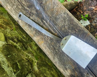 hand forged spatula. Blacksmith hand made stainless steel