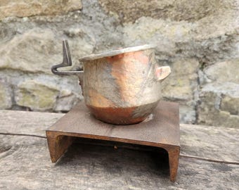 Copper and Tin Teapot.