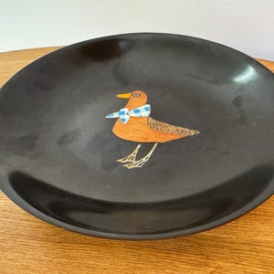 Vintage Couroc Monterey Bowl Rare Farmhouse Duck Pattern