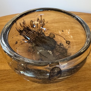 Vintage Art Glass Bowl Italy