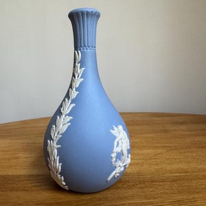 Vintage Wedgwood Blue Jasperware Bud Vase
