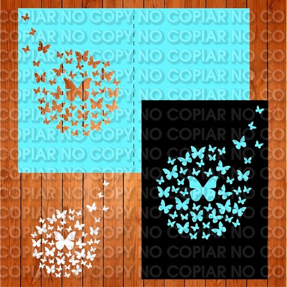 Download Wedding Invitation Card Template Butterflies Studio V3 Svg Etsy PSD Mockup Templates