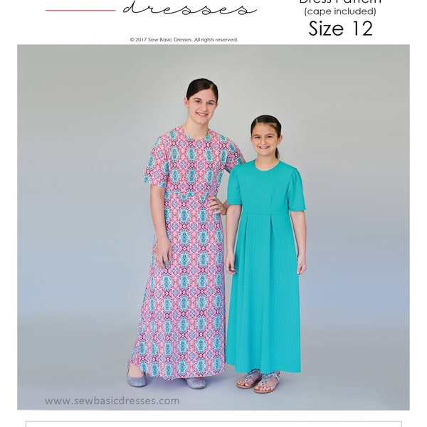 Big Girls/Tween Basic Dress Pattern