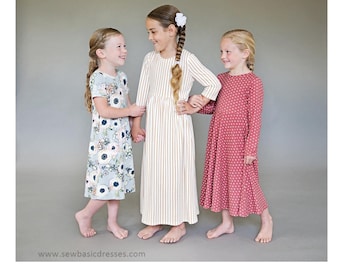Girls Knit Dress Pattern - Etsy