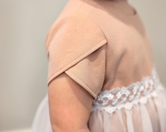 Baby Tulip Sleeve - PDF Pattern, sizes 0-3m-18-24m | baby & toddler | baby dress