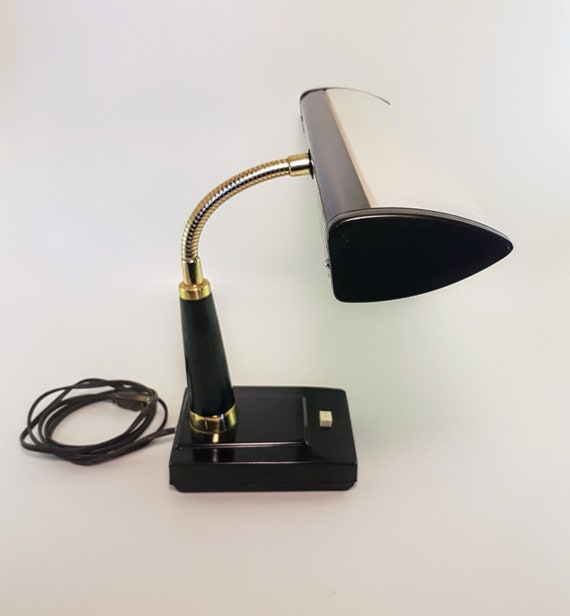 Vintage Desk Lamp Gooseneck Accessory Gift For Dad Retro Atomic Design Made In Japan Him