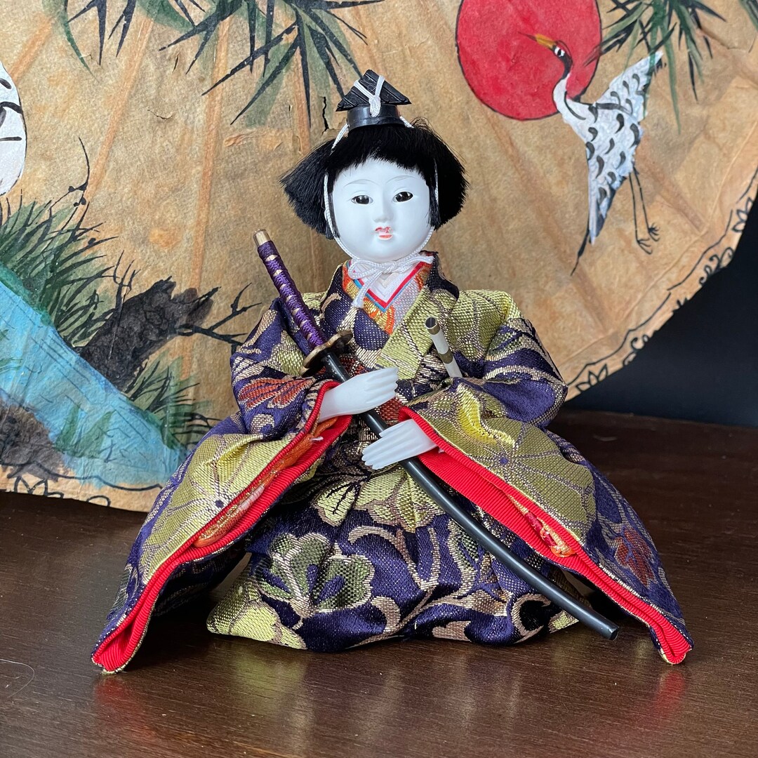 Vintage Japanese Hina Doll Japanese Hinamatsuri Doll Festival, Samurai