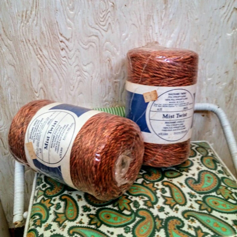 Macrame Rope Bulk Plant Hangers or Woven Wall Hangings 5mm Macrame Cord for Macrame Plant Holders Variegated Brown Air Plant Holders