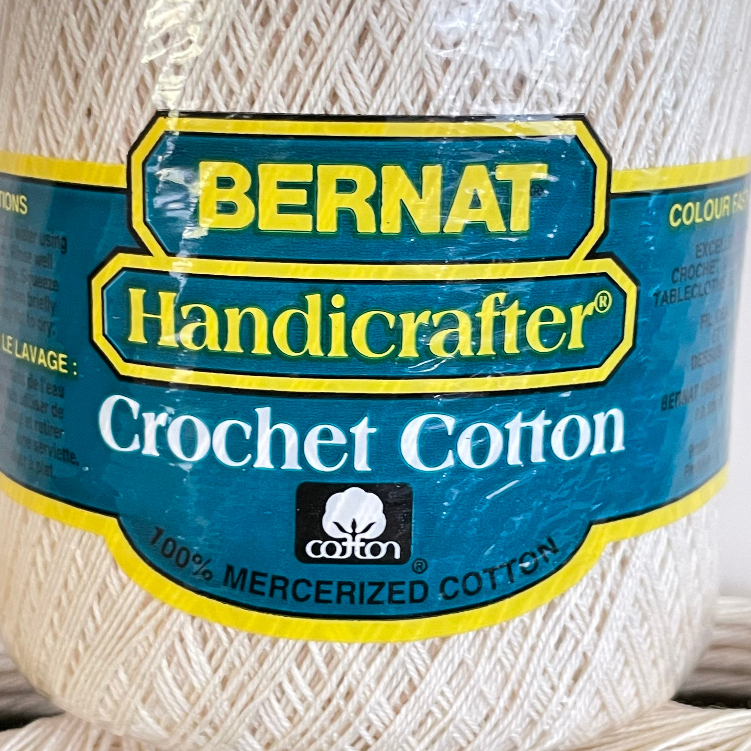 Bernat Crochet Cotton Size 10 Ecru 300 Yard Spool Single or Etsy