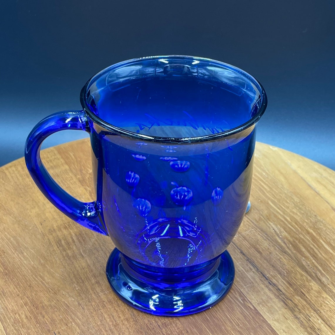 starbucks blue glass cup