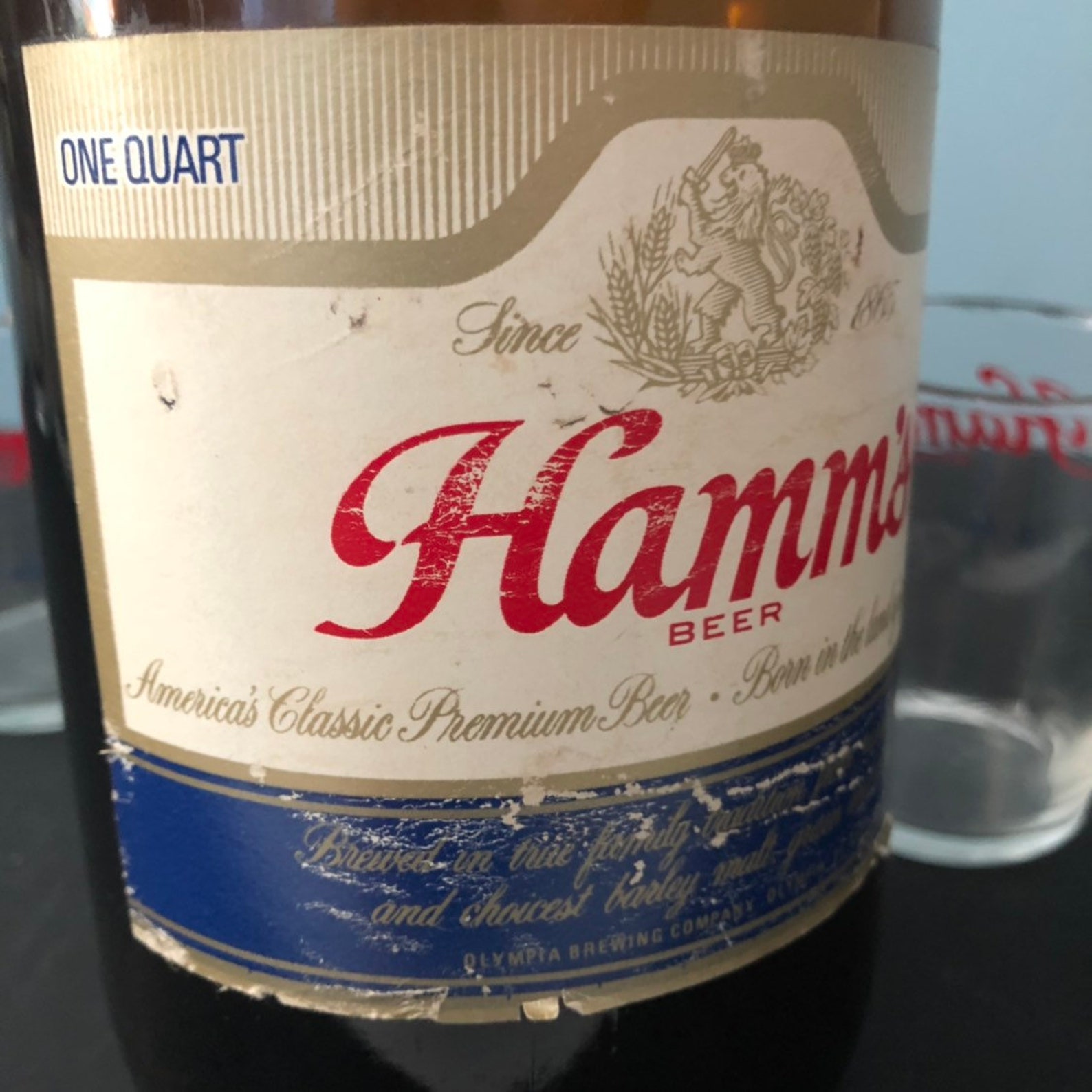 Vintage Hamm's Barrel Glasses and Beer Bottle Set 1 Etsy