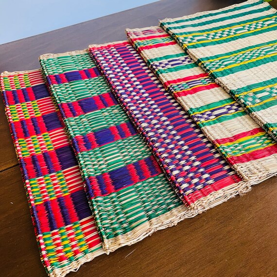 Vintage Woven Korai Grass Table Mats Your Choice of One 12 Etsy
