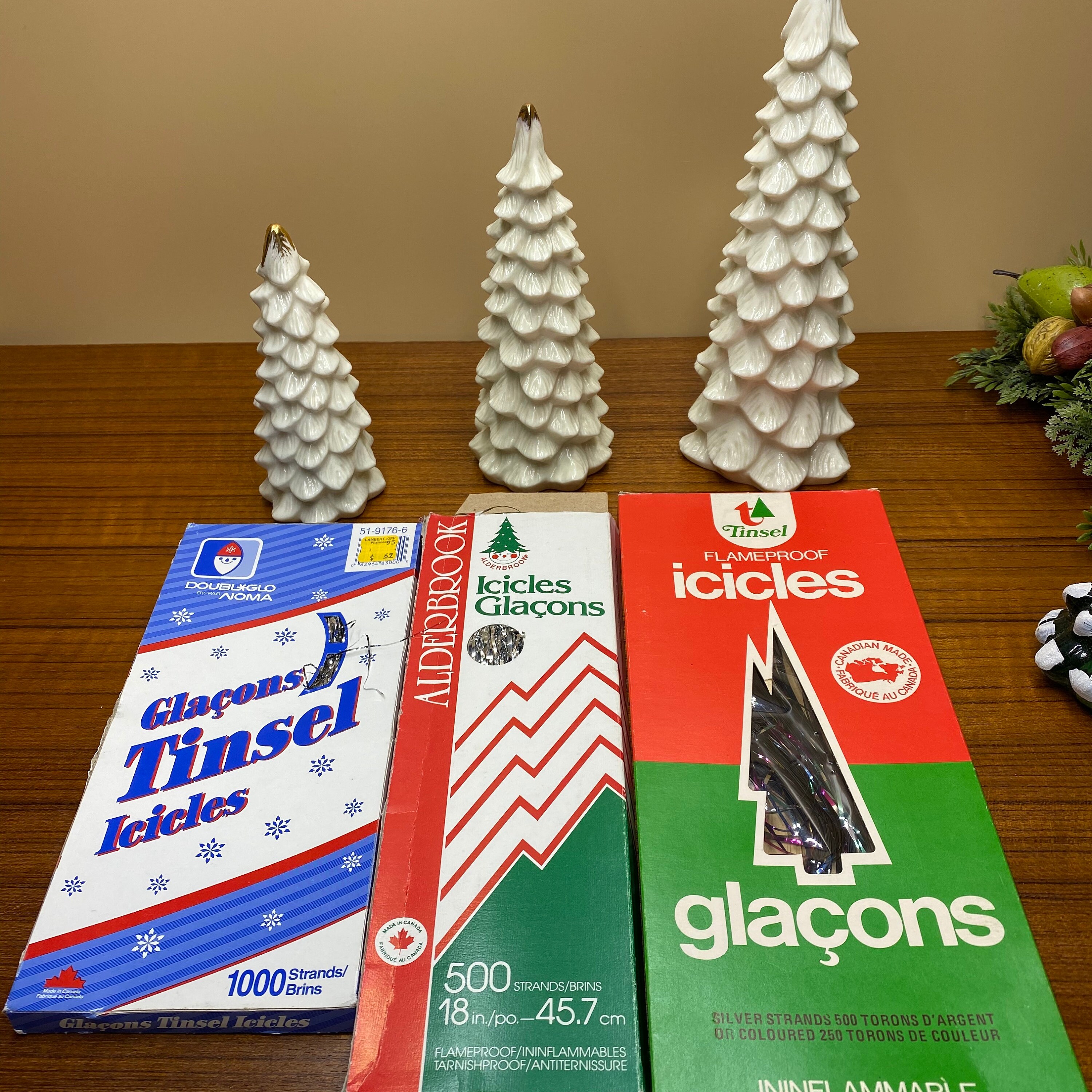 Vintage Christmas Tree Icicles Tinsel Icicle Strands Retro Etsy