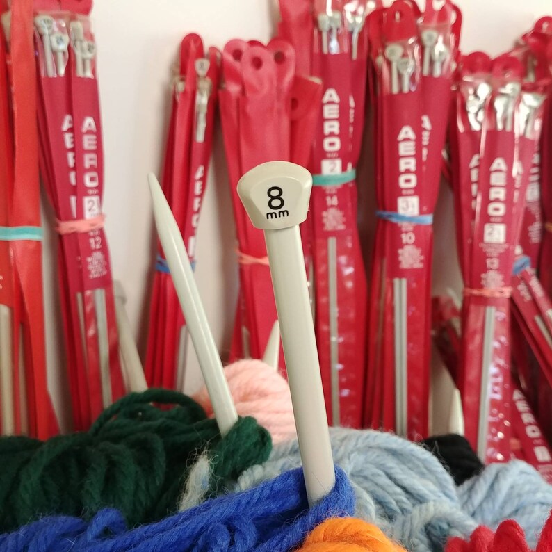 Knitting Needles 12 and 14 Single Point Straight Etsy