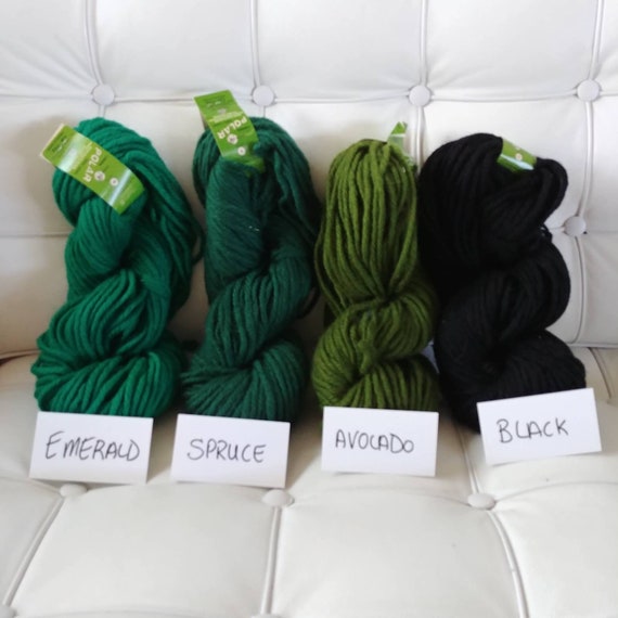 Chunky Wool Yarn | Super Bulky Weight Virgin Wool Skeins, Multiple Colours Available, 4 oz, 75 Yards, Super Chunky Wool Craft Yarn, Rug Yarn Chunky Wool Yarn | Super Bulky Weight Virgin Wool Skeins, Multiple Colours Available, 4 oz, 75 Yards, Super Chunky Wool Craft Yarn, Rug Yarn