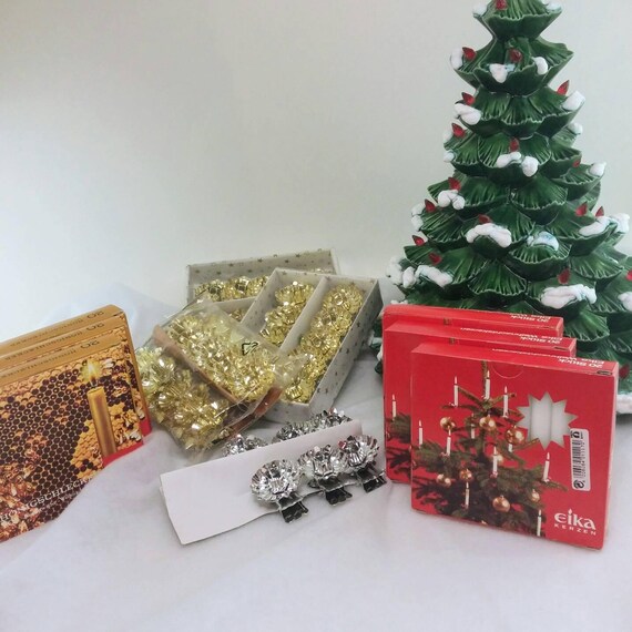 Christmas Tree Candle Holders Christmas Candles Christmas Etsy