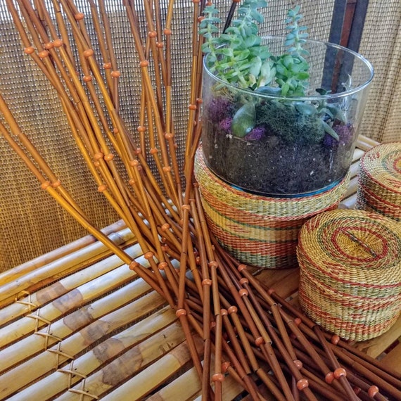 Vintage Wood Bead Curtain 1960 S Hippie Doorway Beads Etsy