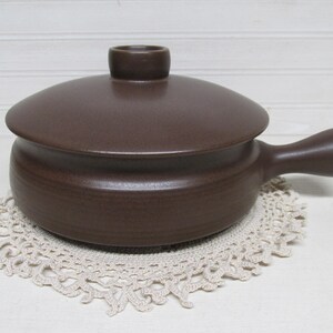 Denby Langley 1 Quart Round Covered Casserole/Mayflower 1960s Pottery Ovenware