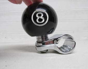 Vintage 8 Ball Steering Wheel Spinner Knob **SPACER NOT INCLUDED**